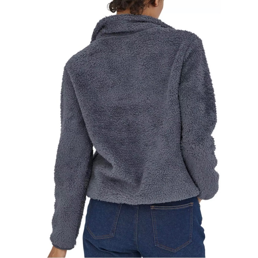 PATAGONIA Women's Los Gatos 1/4 Zip Smolder Blue Gray Small Fleece Coat Pullover - Picture 2 of 8